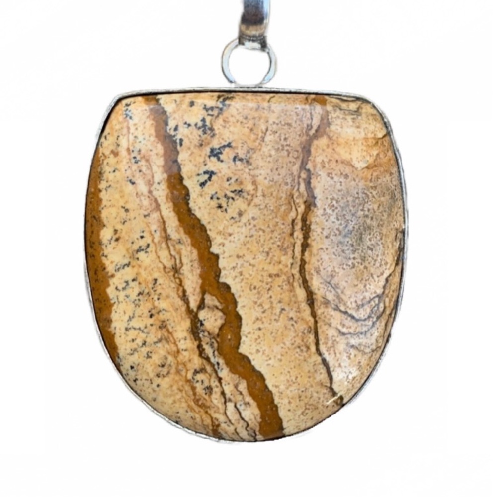 Picture Jasper Pendant 2”,